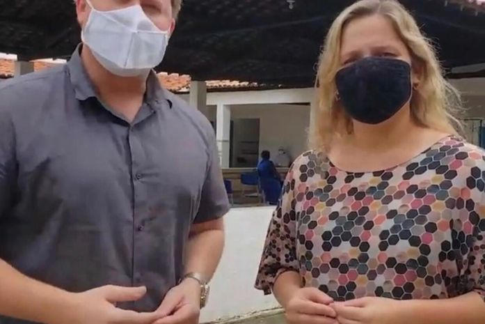 Jeannyne e Marx visitam Centro de Triagem em Jequiá da Praia
