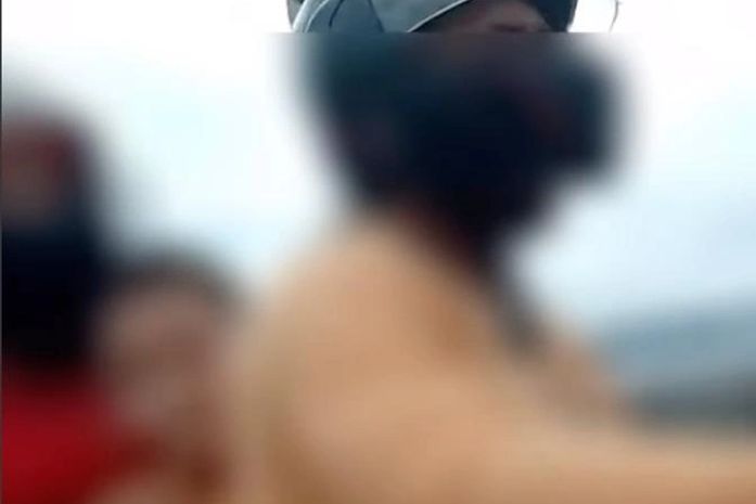 Sem CNH, motociclista é flagrado transportando esposa e filho na Fernandes Lima