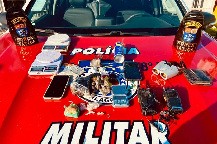 Dupla é presa com maconha, cocaína e crack em área de mata na Chã do Pilar