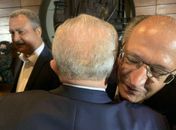 Lula e Alckmin durante jantar