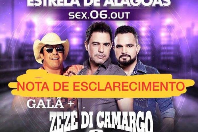 Cartaz da festa publicado nas redes sociais com o título de cancelamento