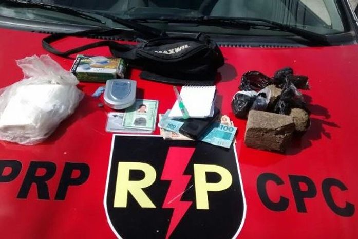 Material apreendido pela RP