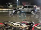 Colisão envolvendo carro e moto deixa dois feridos em Arapiraca