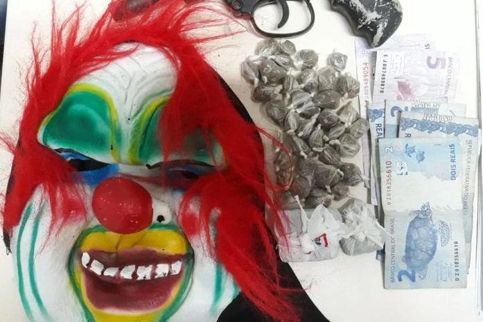 Material apreendido pela polícia