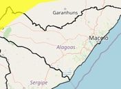 Inmet emite alerta amarelo de vendaval para 6 cidades de Alagoas
