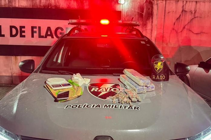 Homem é preso com três quilos de drogas no Vergel do Lago, em Maceió