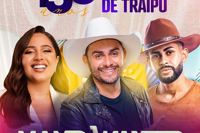 Prefeitura de Traipu anuncia novas atrações para show dos 130 anos de Emancipação Política