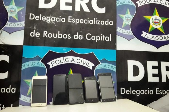 Aparelhos apreendidos