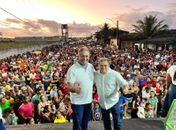 Festival de Prêmios do Dia dos Pais promovido pela Prefeitura de São Miguel dos Campos reuniu milhares de pessoas