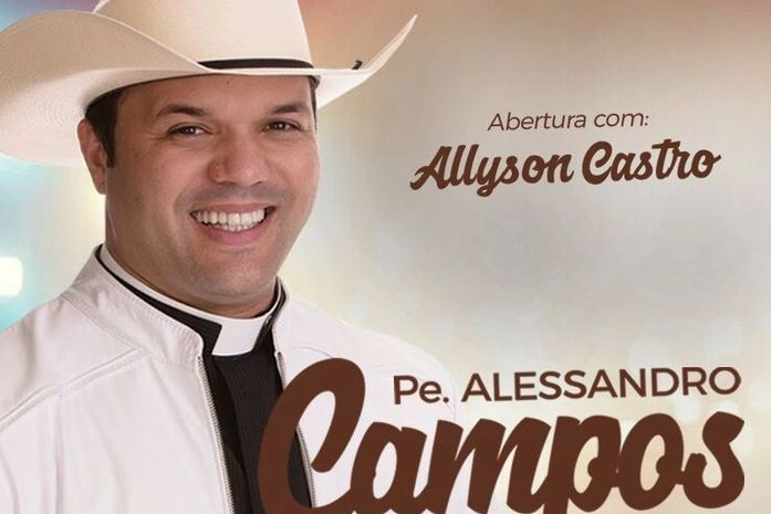 Padre Alessandro Campos fará show no próximo sábado em Maceió