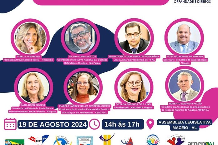 Audiência pública debate a situação de crianças e adolescentes órfãos em Alagoas, nesta segunda (19)
