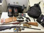 Operação Desarme: PMAL e PMSE apreendem 2,2 kg de cocaína e cinco armas de fogo em Sergipe
