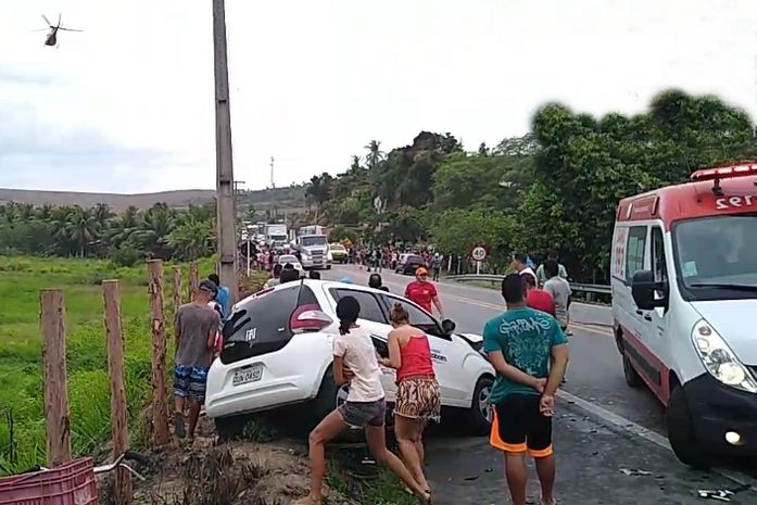 Colisão frontal aconteceu em trecho da BR-316.