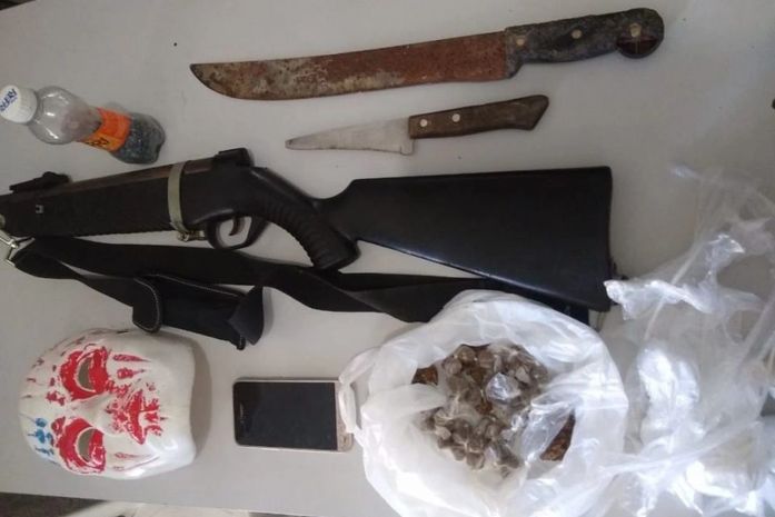 Material apreendido, durante operação policial em União dos Palmares