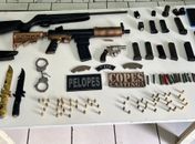 

Operação policial no sertão de Alagoas resulta em prisões, apreensão de armas e munições