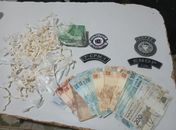 Suspeito colide com viatura da PM durante fuga e é preso com mais de 400 pedras de crack