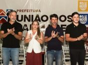Arthur Lira e Álvaro Lira prestigiam inauguração de ginásio e reforçam compromisso com União dos Palmares ao lado do prefeito Júnior Menezes