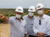 Governador interino vistoria obras do Aeroporto Costa dos Corais, em Maragogi