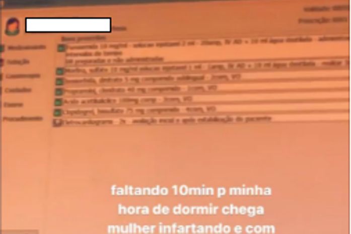 Aluna de medicina ironiza paciente