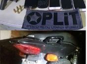 Material e moto apreendidos