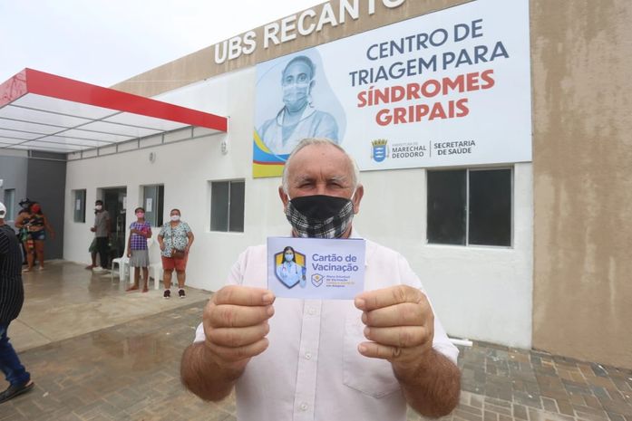 Marechal Deodoro vacinará idosos de 63 a 65 anos neste sábado (03). Confira os pontos!