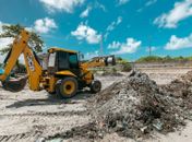 Trabalho preventivo reduz em 66% a quantidade de lixo retirado nas praias da capital após as chuvas