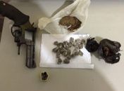 Material apreendido com menor