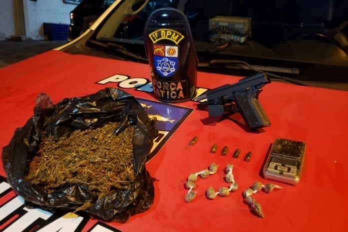 Material apreendido durante ocorrência