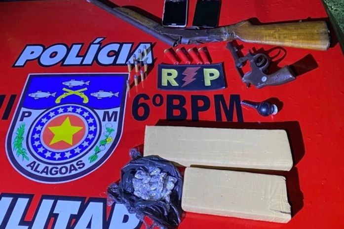 PM apreende armas em municípios alagoanos