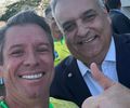 Cabo Bebeto e Alfredo Gaspar participam de caminhada em Brasília a favor da anistia