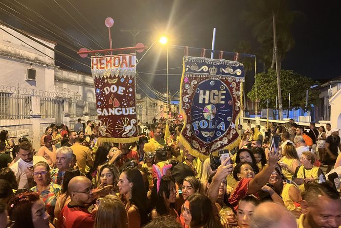 Blocos Hemovida e HGE na Folia conscientizam sobre importância da doação de sangue