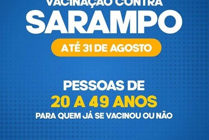 Arapiraca imuniza população de 20 a 49 anos contra o sarampo até dia 31 de Agosto