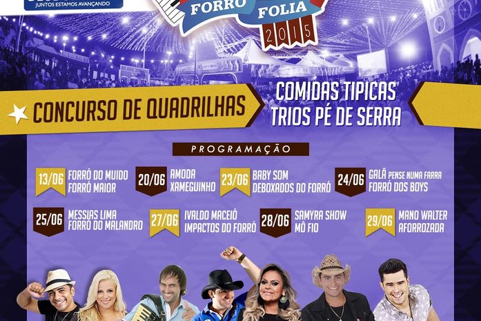 São João de Marechal Deodoro 2015 terá bandas locais e nacionais