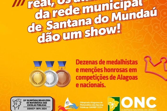 Educação de Santana do Mundaú celebra novos resultados positivos em Olimpíadas