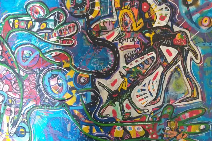 Obra do artista Muganga é uma das selecionadas para exposição.