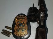 Arma apreendida durante operação