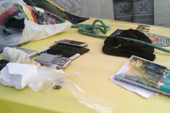 Material apreendido.