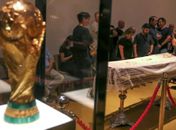 Cercado por taças e troféus, corpo de Zagallo é velado na CBF, neste domingo