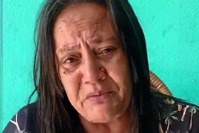 Mãe de Eduarda fez desabafo em vídeo divulgado nas redes sociais.