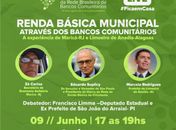 Limoeiro de Anadia discutirá experiência durante encontro nacional sobre bancos comunitários durante e pós-pandemia