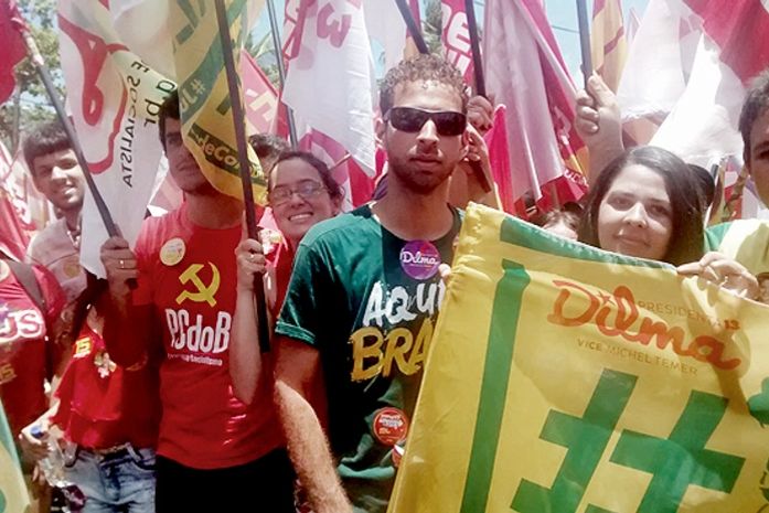 Militantes do UJS participam de campanha de Renan Filho e Collor