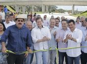 Inauguração do trecho da BR 101, onde Marx e Renan Filho agendaram encontro no Palácio