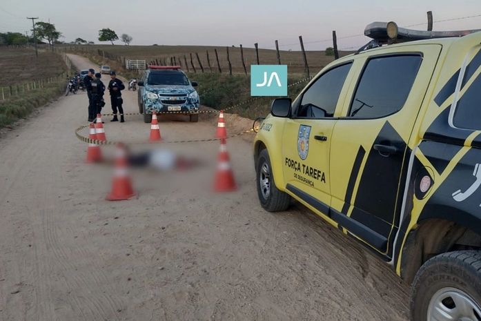Motociclista é executado a tiros em estrada vicinal em Girau do Ponciano
