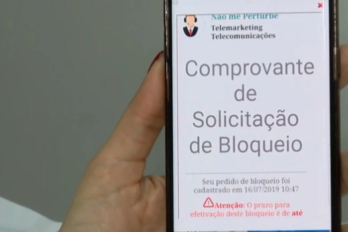 Site permite bloqueio de ligações de telemarketing.