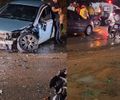 Colisão entre dois carros na AL-115 deixa quatro feridos; criança está entre as vítimas