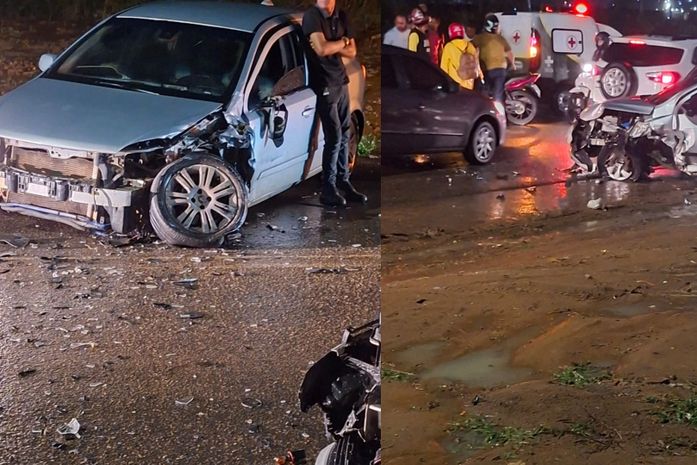 Colisão entre dois carros na AL-115 deixa quatro feridos; criança está entre as vítimas