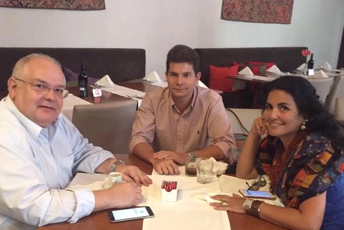 Omar, Fernando e Thereza Collor