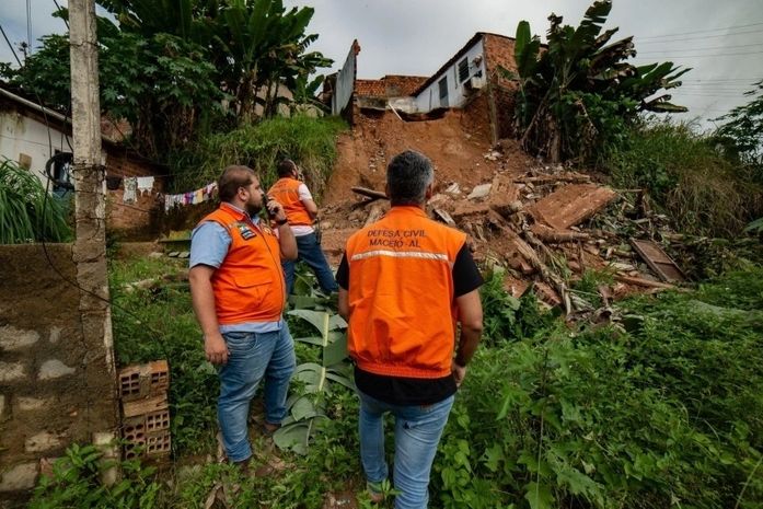 Mais da metade da chuva prevista para julho já caiu em Maceió, alerta Defesa Civil