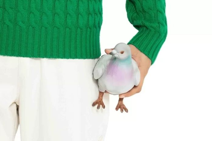 Bolsa em forma de pombo