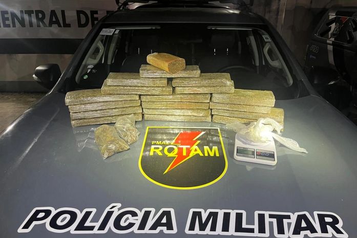 Quase 15 quilos de drogas são apreendidas pela PM no bairro da Levada, em Maceió